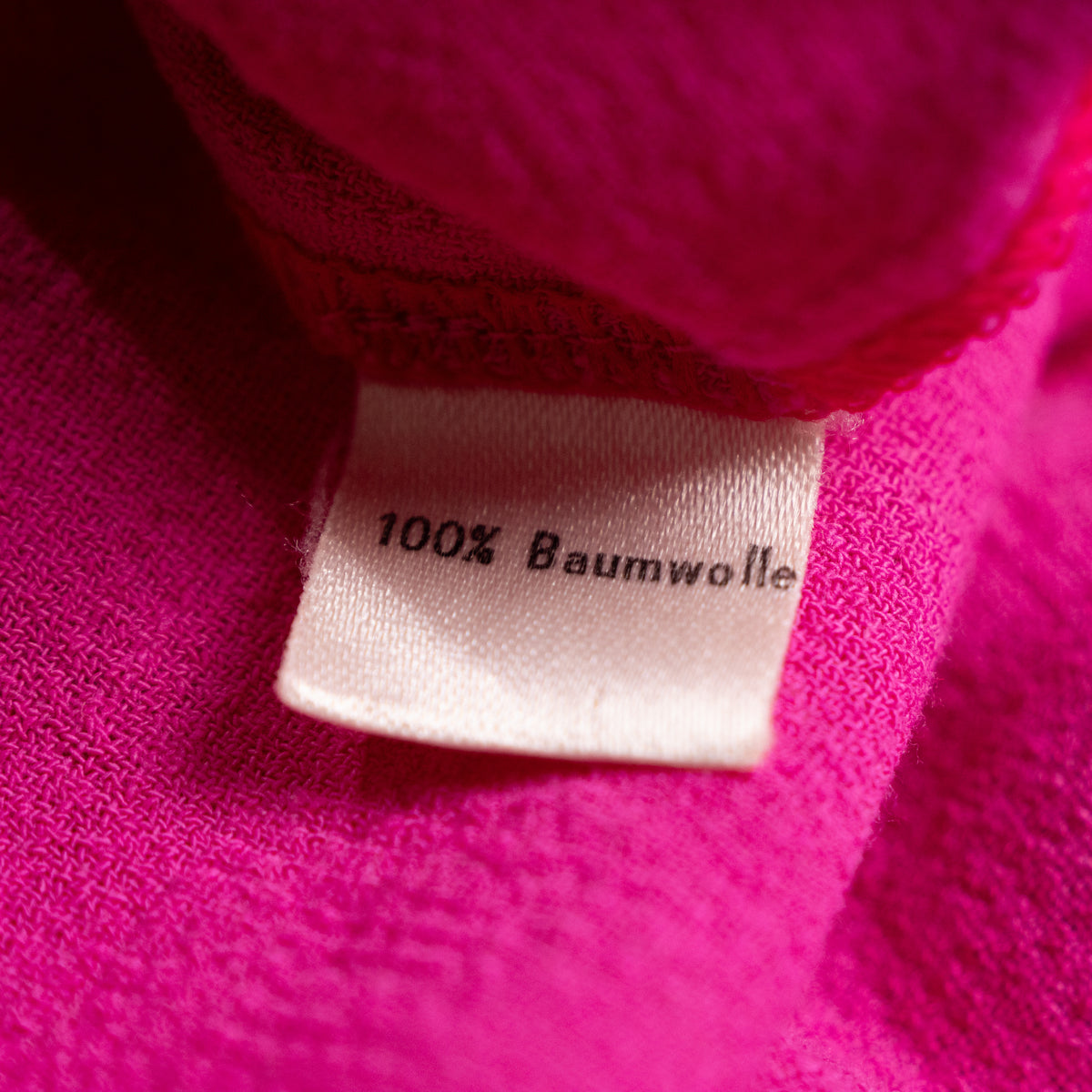 Archival Lanvin Boutique Candy-Stripe Raw Cotton Blend Cropped Blouse S M – c. 1980s