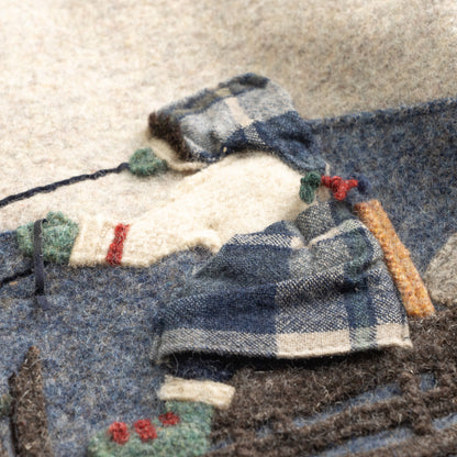 **SOLD: ARCHIVAL GIESSWEIN 1980s BOILED WOOL EMBROIDERED WINTER COAT**