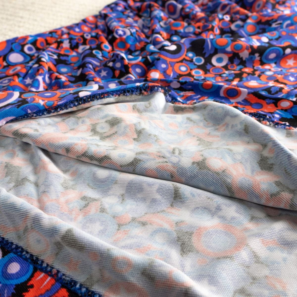 Vintage VERSUS VERSACE 90s Ruched Dress | Psychedelic Pop Art Star Print | Swinger Era | Y2K Kid | Archival Designer Dress | IT 40 (S/meter)