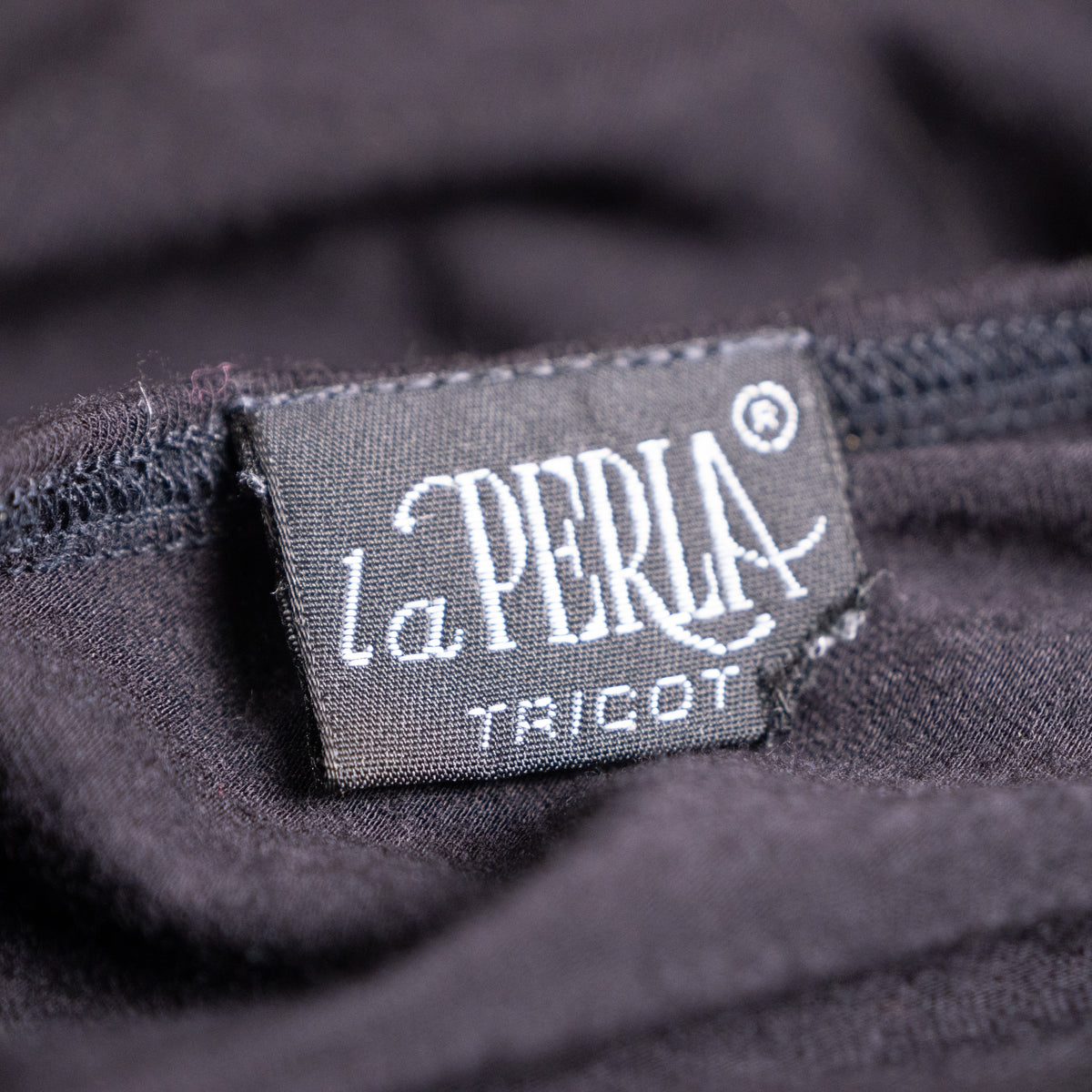 Archival La Perla Tricot Longsleeve Bodysuit 90s 3D Floral Chenille Applique Mesh Tattoo Effect Italy Size S M Museum Grade