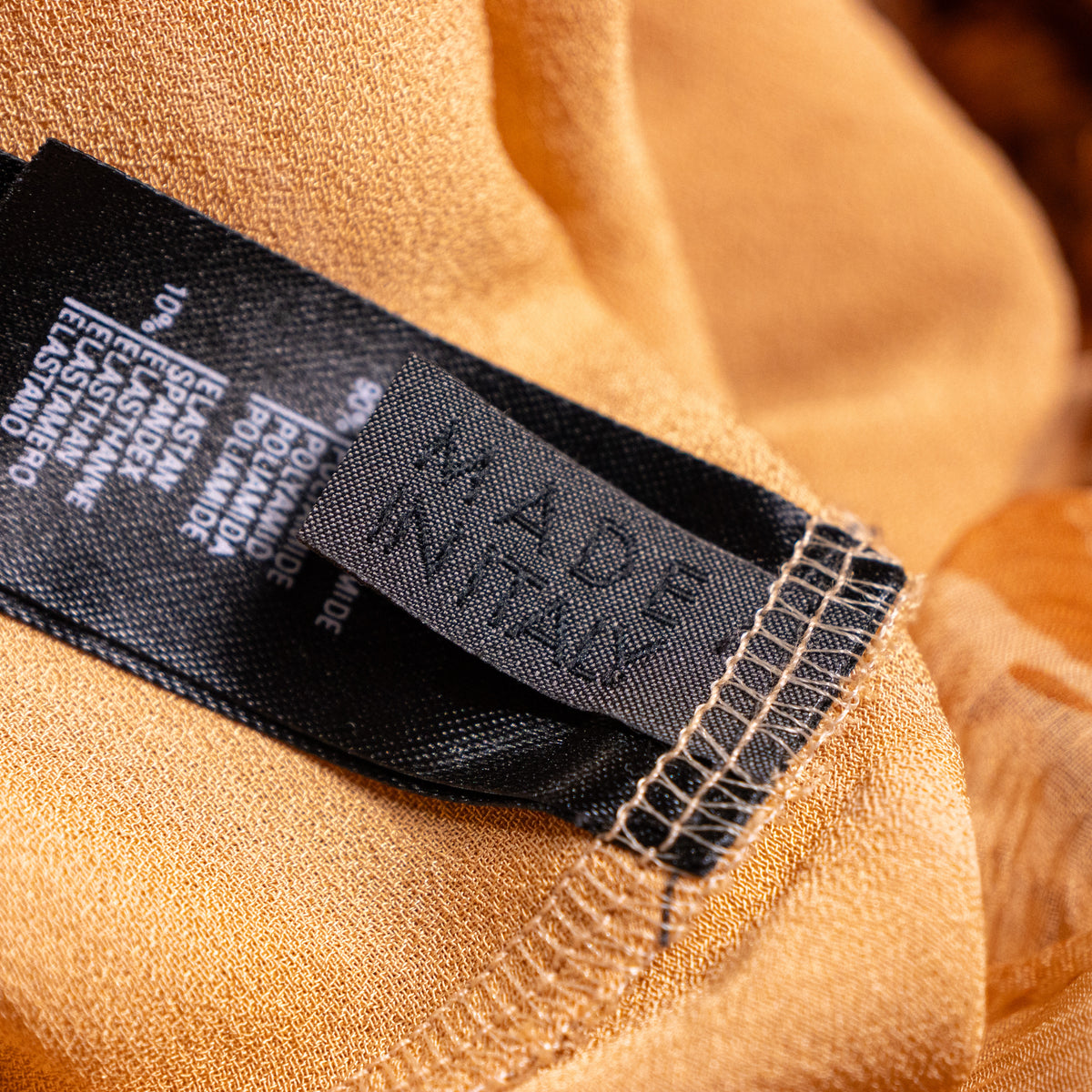 Archival La Perla Y2K Silk Jacquard Sculptural Dress integrated Body Sculpting Lining Ocher Gold Pristine Deadstock S