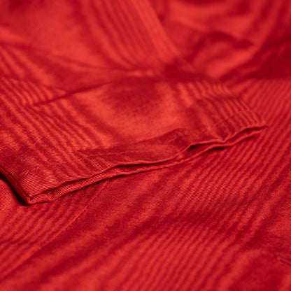 Archival Givenchy Boutique Dress 1980s Red Taffeta Moire Cabochon Jewel Buttons Dynasty Glamor Power Dress French Designer Size M US 10