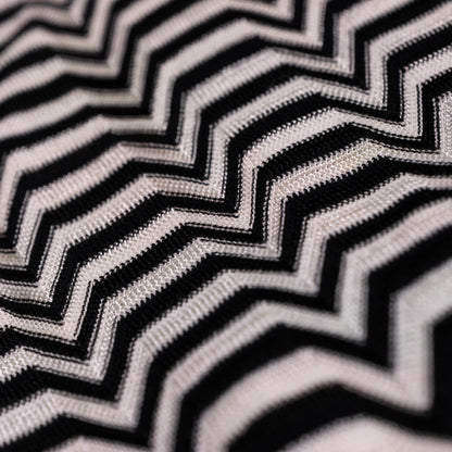 Archival Missoni Angela Missoni Era Chevron Knit Dress Color Block Optical Illusion Italian Y2K Fashion Sculpture Size M L