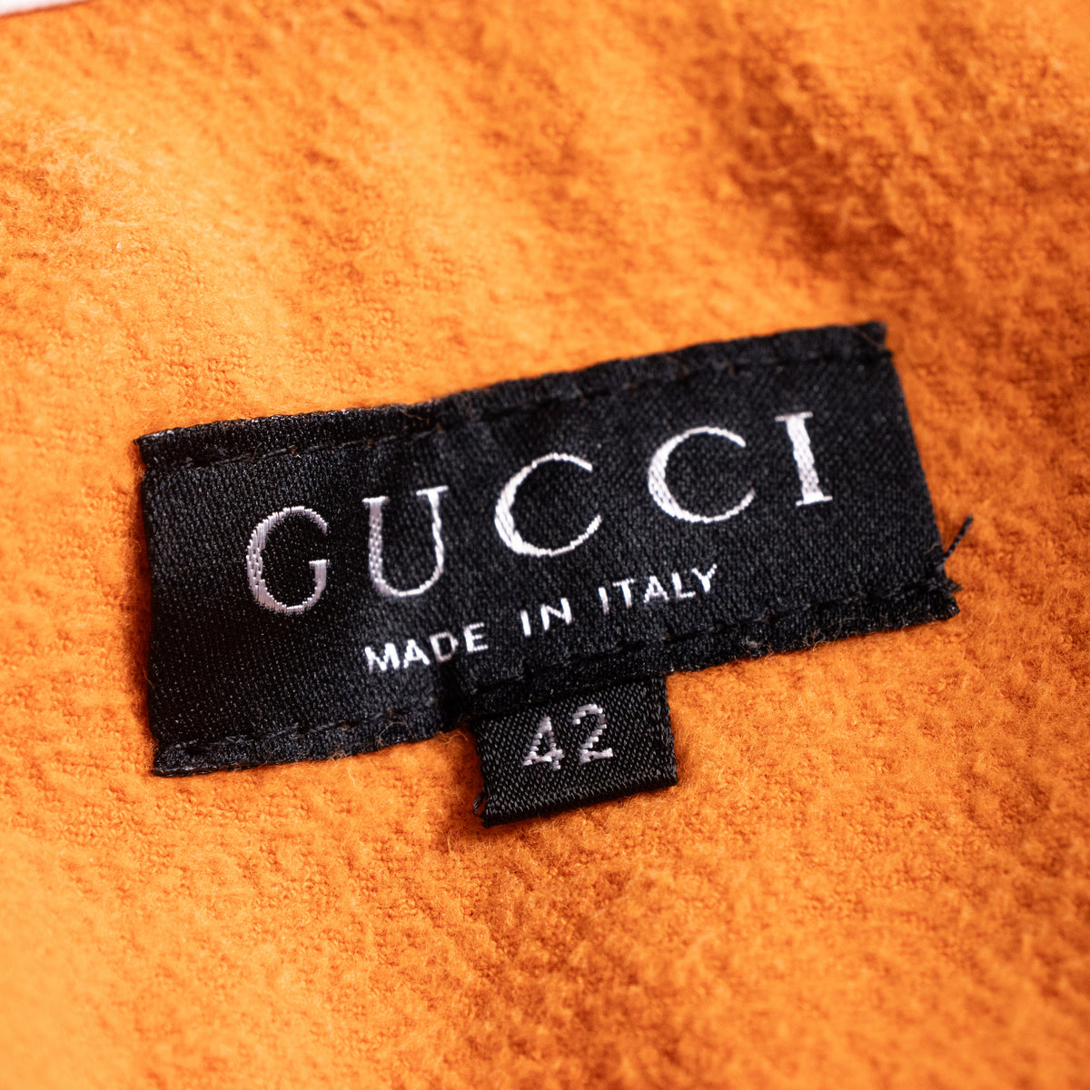 Archival GUCCI by Tom Ford 1999 Orange Ottoman Utility Mini Skirt - Atelier Sample IT 42 S