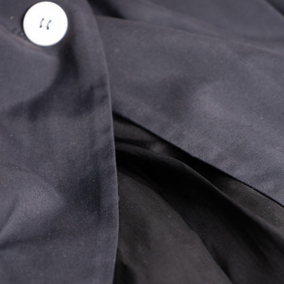 Archival KL by Karl Lagerfeld Trench Dress 1990s Minimalist Sleeveless Viscose Silk Utility Safari Maxi Contrast Buttons Designer Grails S-L