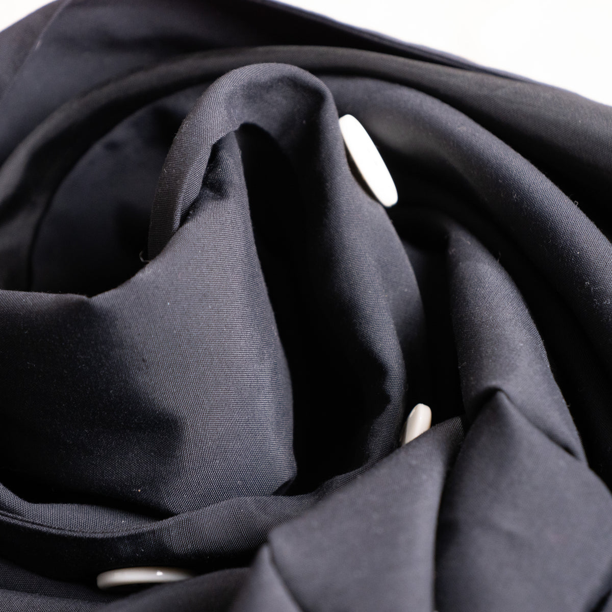 Archival KL by Karl Lagerfeld Trench Dress 1990s Minimalist Sleeveless Viscose Silk Utility Safari Maxi Contrast Buttons Designer Grails S-L