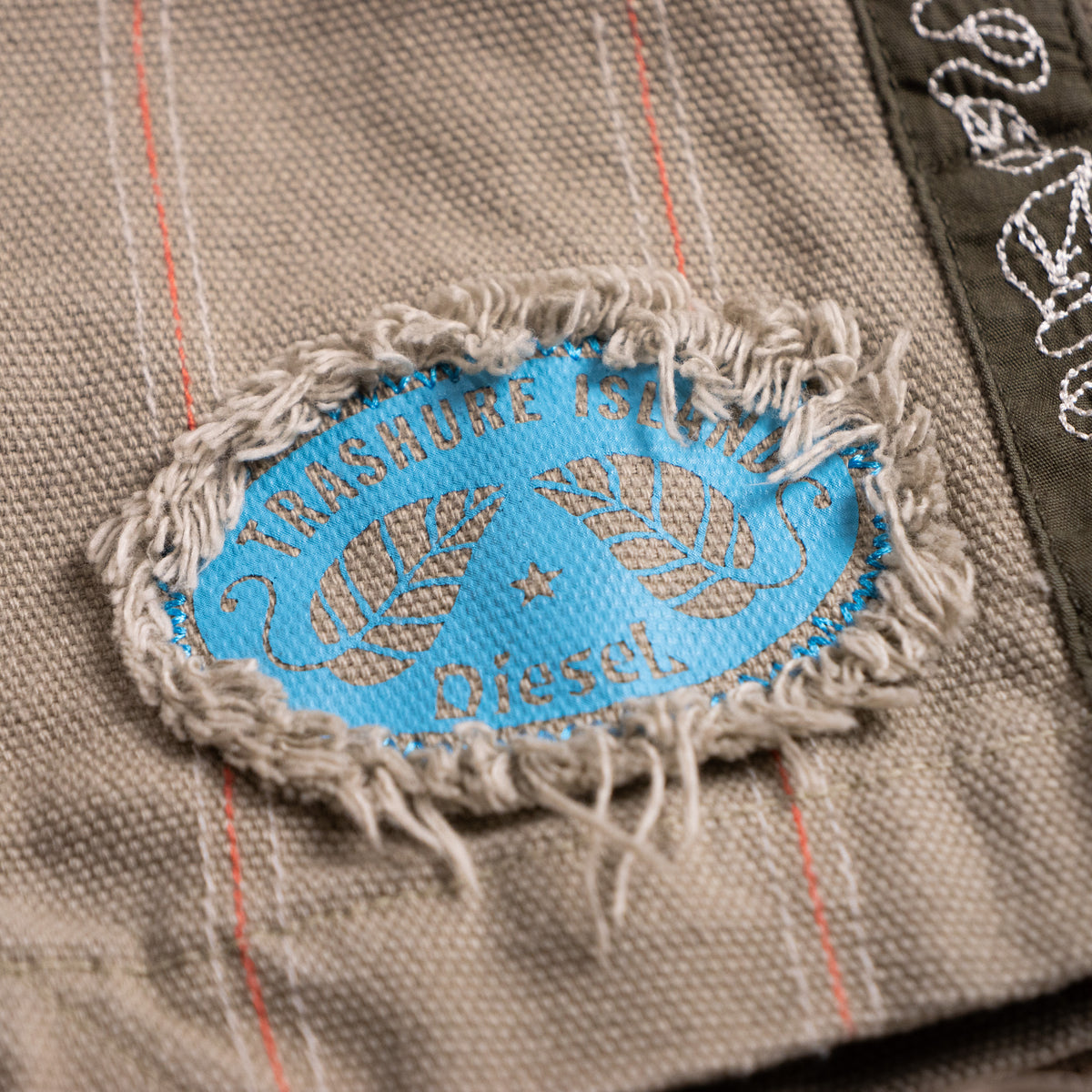 Archival Diesel "Trashure Island" Canvas Utility Wrap Mini Skirt – Circa 2003/2004