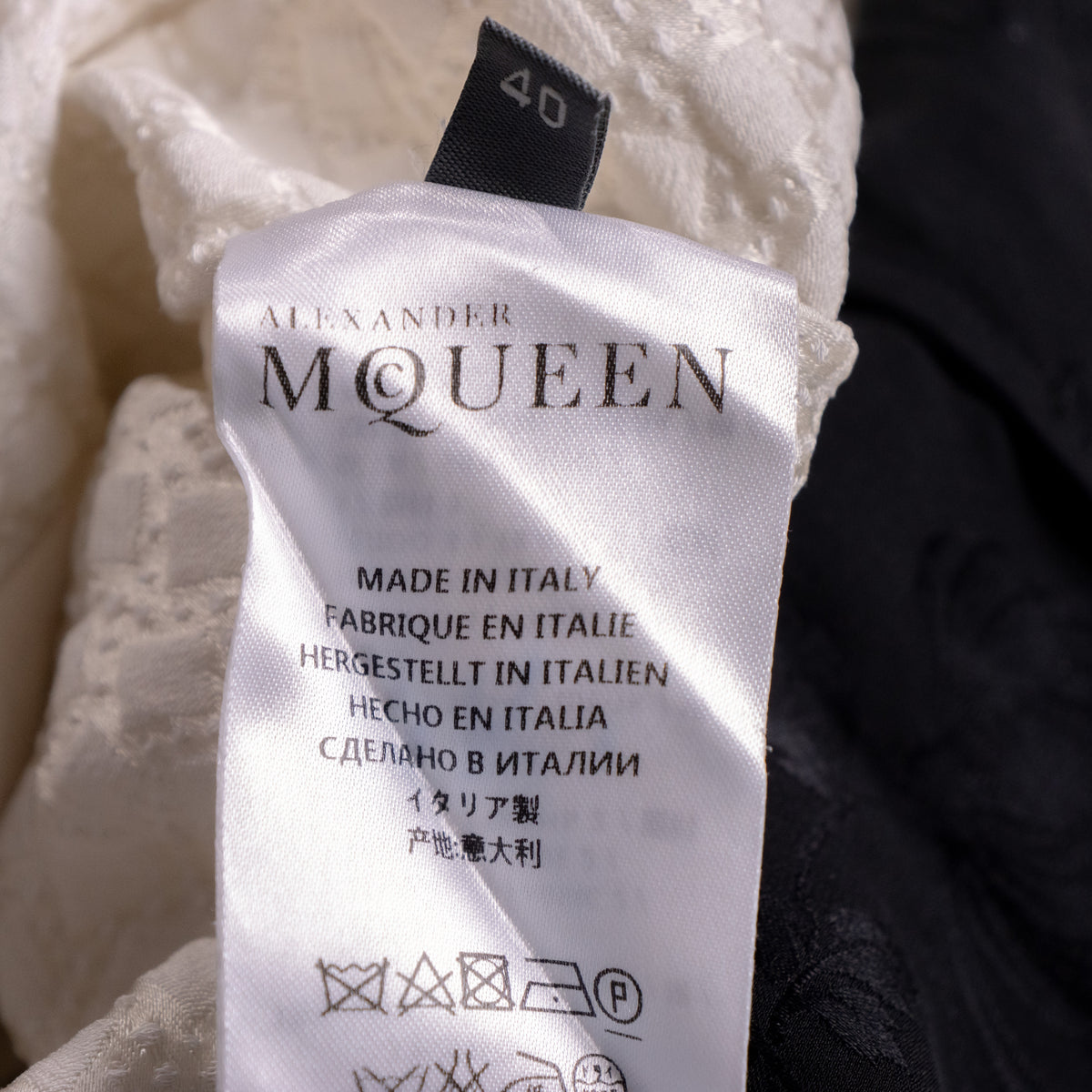 Archival Alexander McQueen Silk Piqué Runway Dress — FW 2014 Sarah Burton NOS S