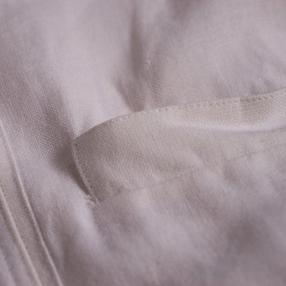 Archival Louis Féraud Double-Breasted Coat Dress – Made in West Germany – 1980s Linen Cotton Tailoring M