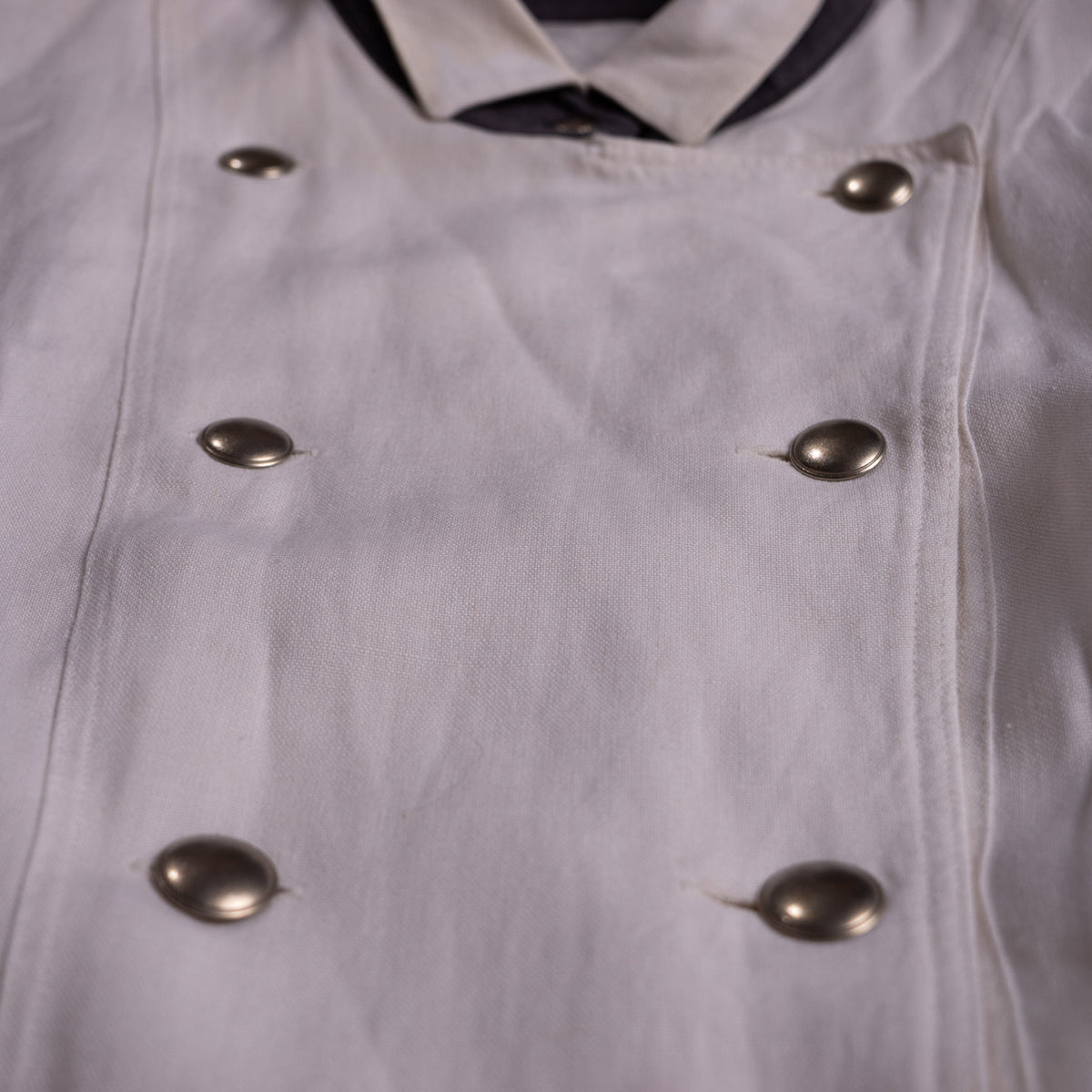 Archival Louis Féraud Double-Breasted Coat Dress – Made in West Germany – 1980s Linen Cotton Tailoring M