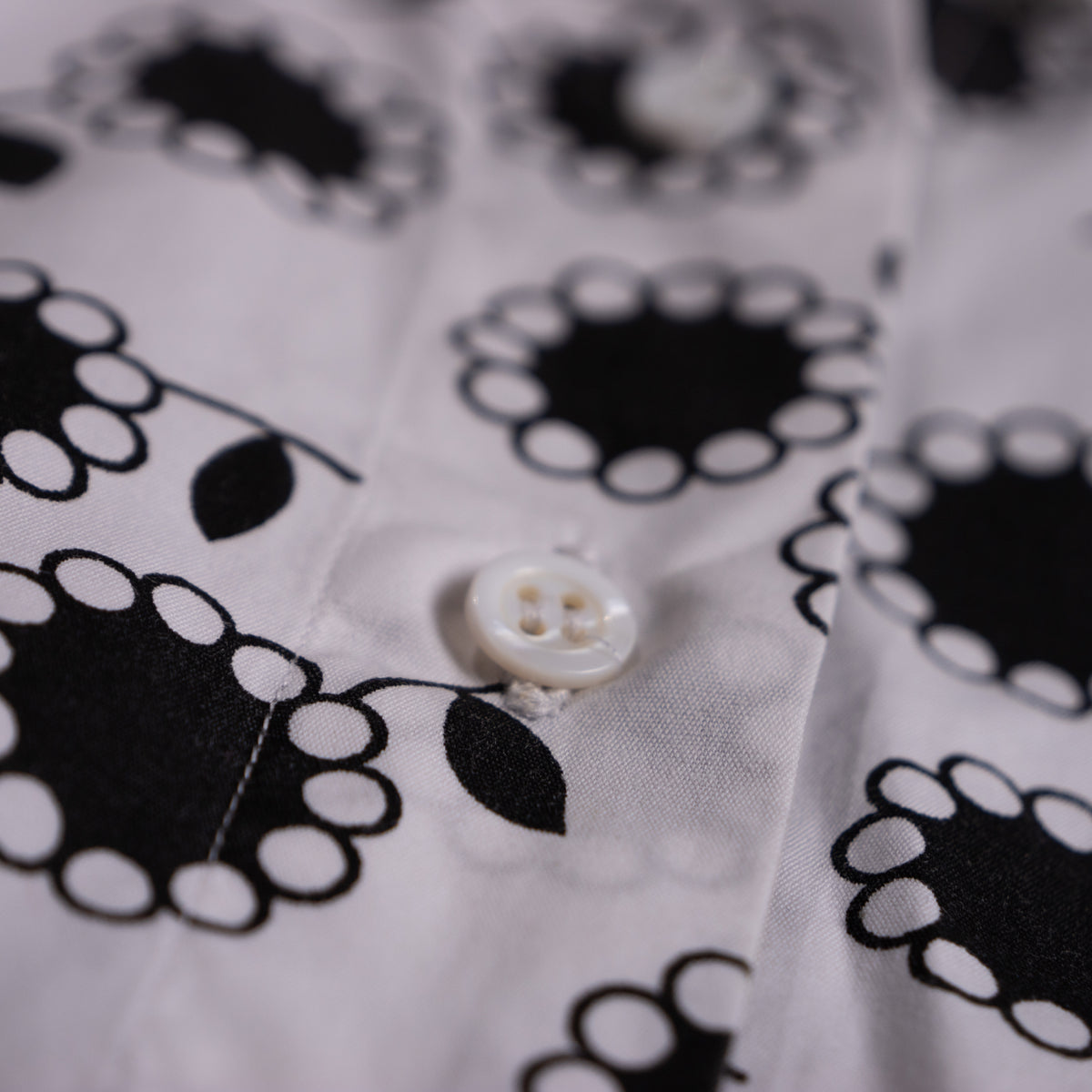 Archival Azzedine Alaïa Marguerite Daisy Peplum Blouse — Circa 2008 Cotton Poplin XS S