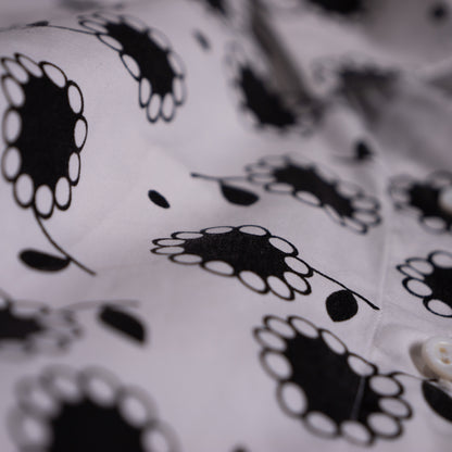 Archival Azzedine Alaïa Marguerite Daisy Peplum Blouse — Circa 2008 Cotton Poplin XS S