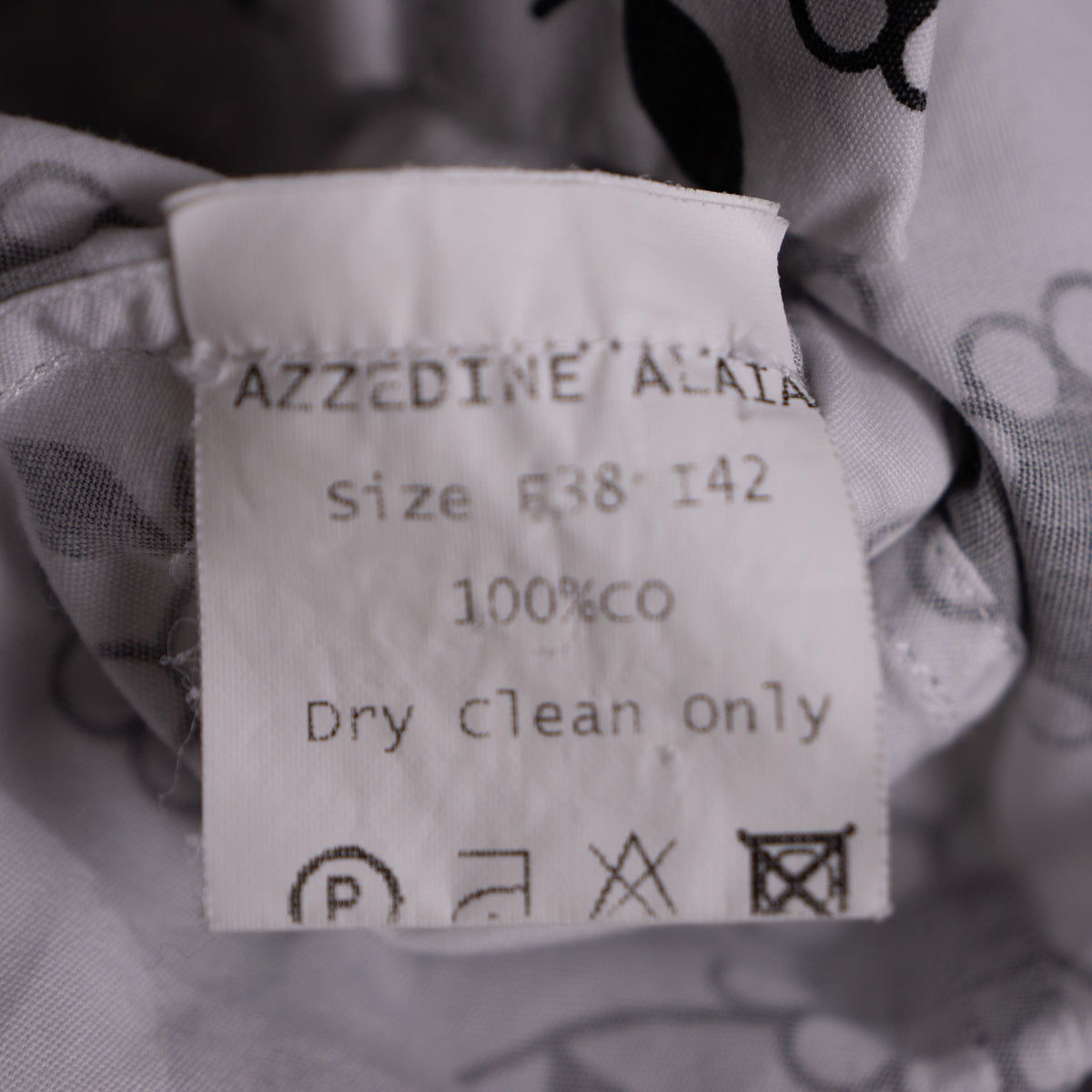 Archival Azzedine Alaïa Marguerite Daisy Peplum Blouse — Circa 2008 Cotton Poplin XS S