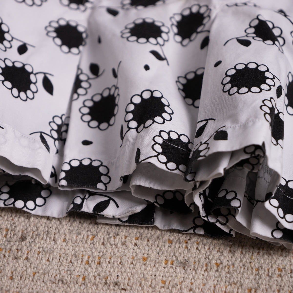 Archival Azzedine Alaïa Marguerite Daisy Peplum Blouse — Circa 2008 Cotton Poplin XS S