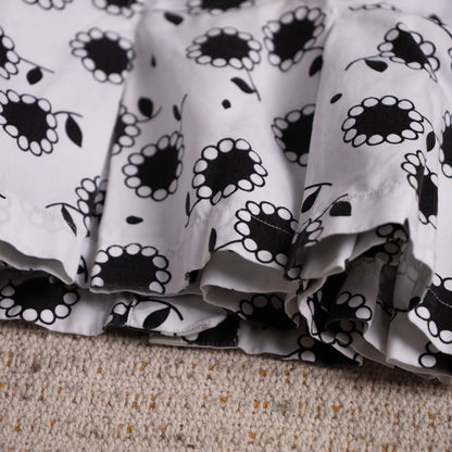 Archival Azzedine Alaïa Marguerite Daisy Peplum Blouse — Circa 2008 Cotton Poplin XS S