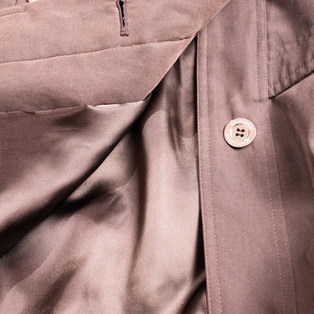 Archival Fourrures Jean-Louis Scherrer Fox Fur Hooded Trench Coat — 1990s Paris NOS M L