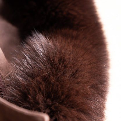 Archival Fourrures Jean-Louis Scherrer Fox Fur Hooded Trench Coat — 1990s Paris NOS M L