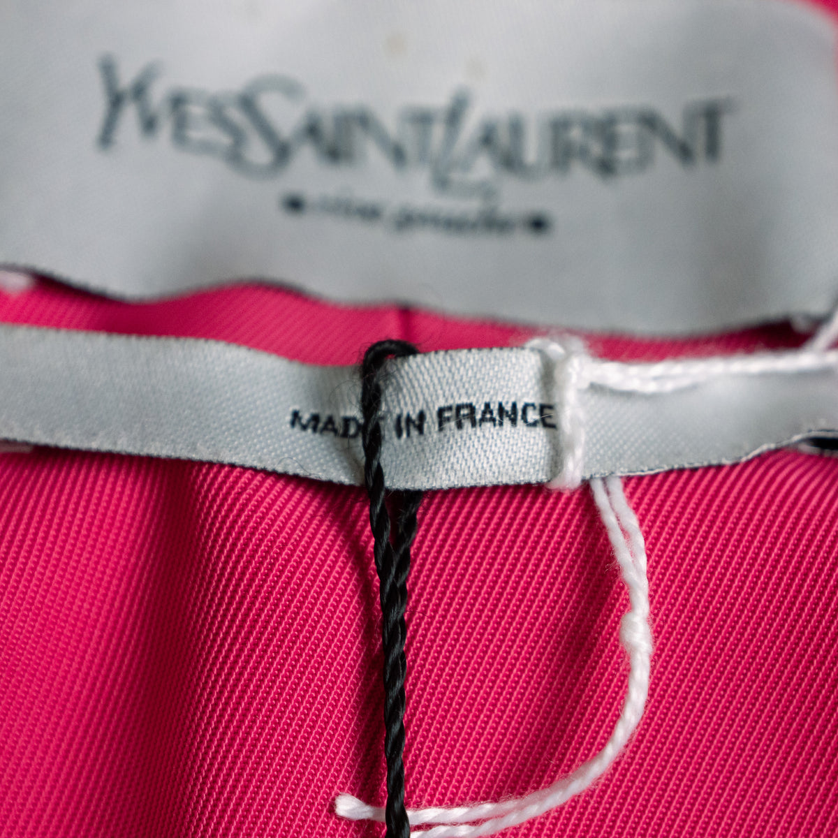 Archival Yves Saint Laurent Tom Ford Fuchsia Jacket Peplum Top  — FW 2001/2002 rive gauche NOS S M