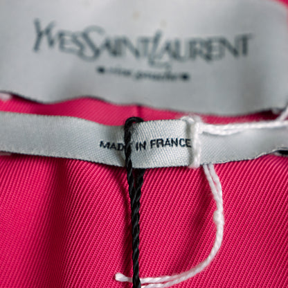 Archival Yves Saint Laurent Tom Ford Fuchsia Jacket Peplum Top  — FW 2001/2002 rive gauche NOS S M
