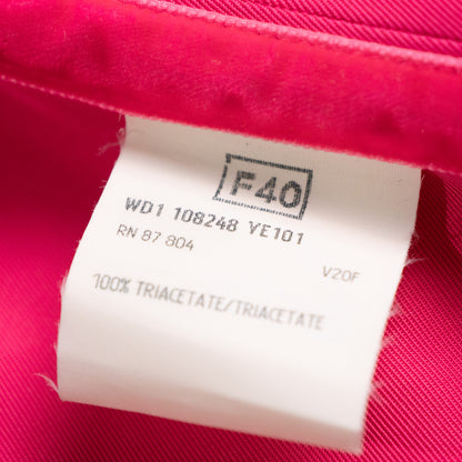 Archival Yves Saint Laurent Tom Ford Fuchsia Jacket Peplum Top  — FW 2001/2002 rive gauche NOS S M