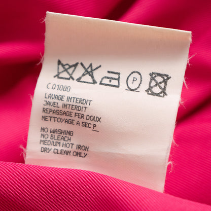 Archival Yves Saint Laurent Tom Ford Fuchsia Jacket Peplum Top  — FW 2001/2002 rive gauche NOS S M