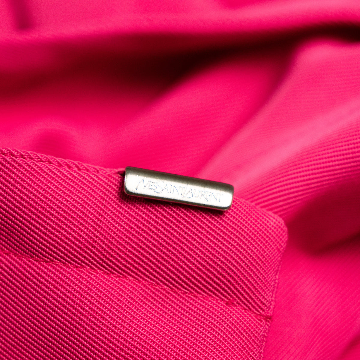 Archival Yves Saint Laurent Tom Ford Fuchsia Jacket Peplum Top  — FW 2001/2002 rive gauche NOS S M