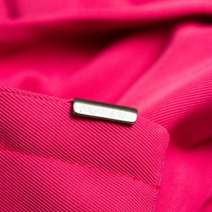 Archival Yves Saint Laurent Tom Ford Fuchsia Jacket Peplum Top  — FW 2001/2002 rive gauche NOS S M