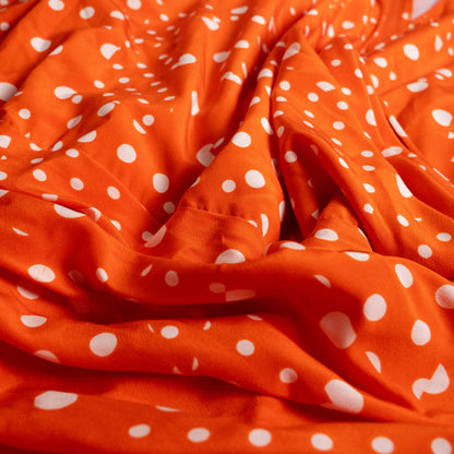 Archival Emanuel Ungaro Parallèle Silk Polka Dot Dress — 1980s Paris NOS S M
