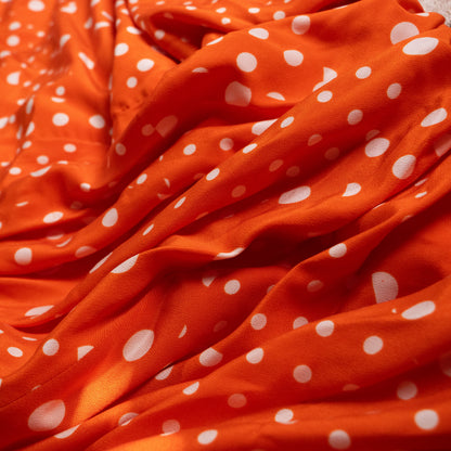 Archival Emanuel Ungaro Parallèle Silk Polka Dot Dress — 1980s Paris NOS S M