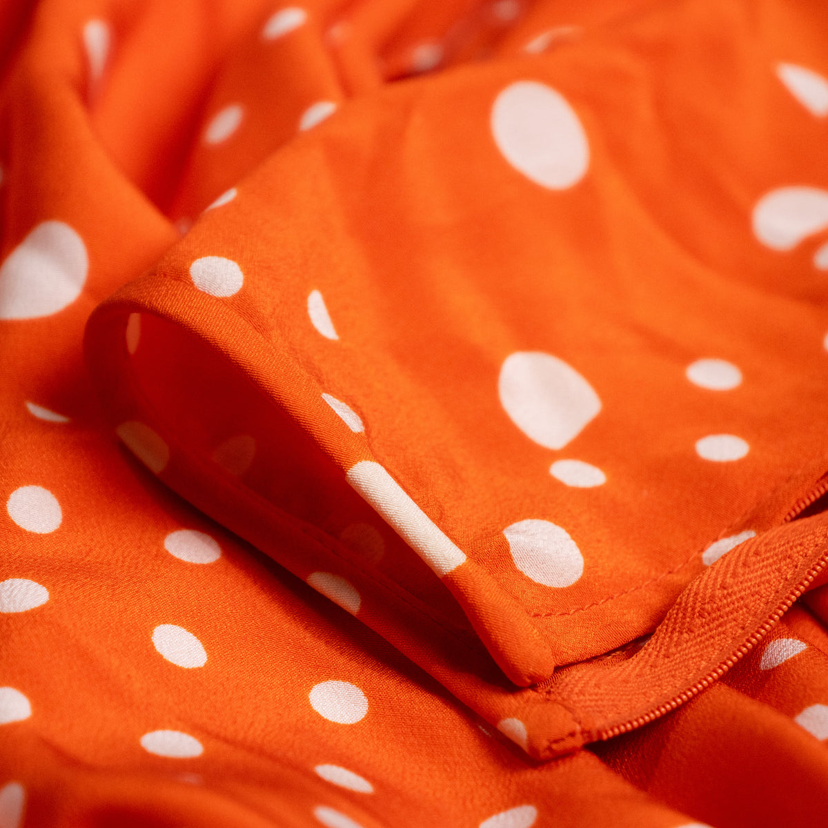 Archival Emanuel Ungaro Parallèle Silk Polka Dot Dress — 1980s Paris NOS S M