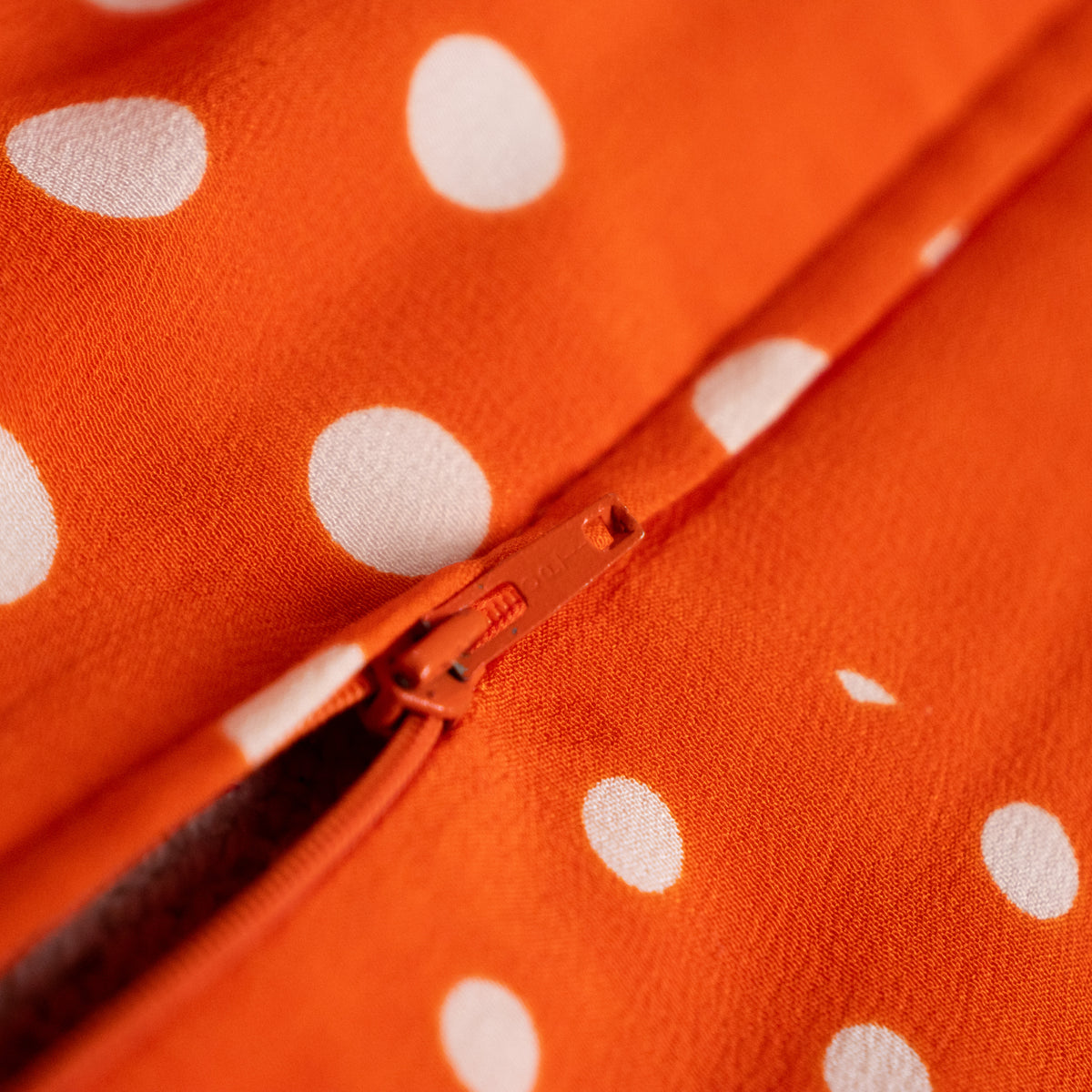 Archival Emanuel Ungaro Parallèle Silk Polka Dot Dress — 1980s Paris NOS S M