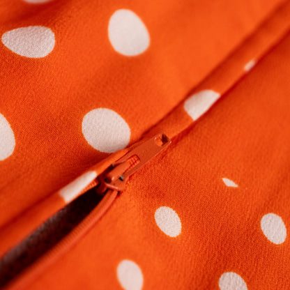 Archival Emanuel Ungaro Parallèle Silk Polka Dot Dress — 1980s Paris NOS S M