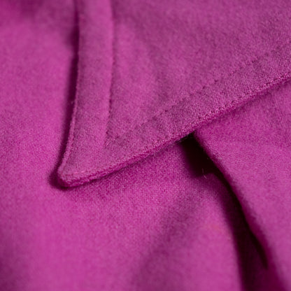 Archival Courrèges Paris Lambswool-Angora Cashmere Space-Age Dress — Late 1970s Silver Hardware XS S