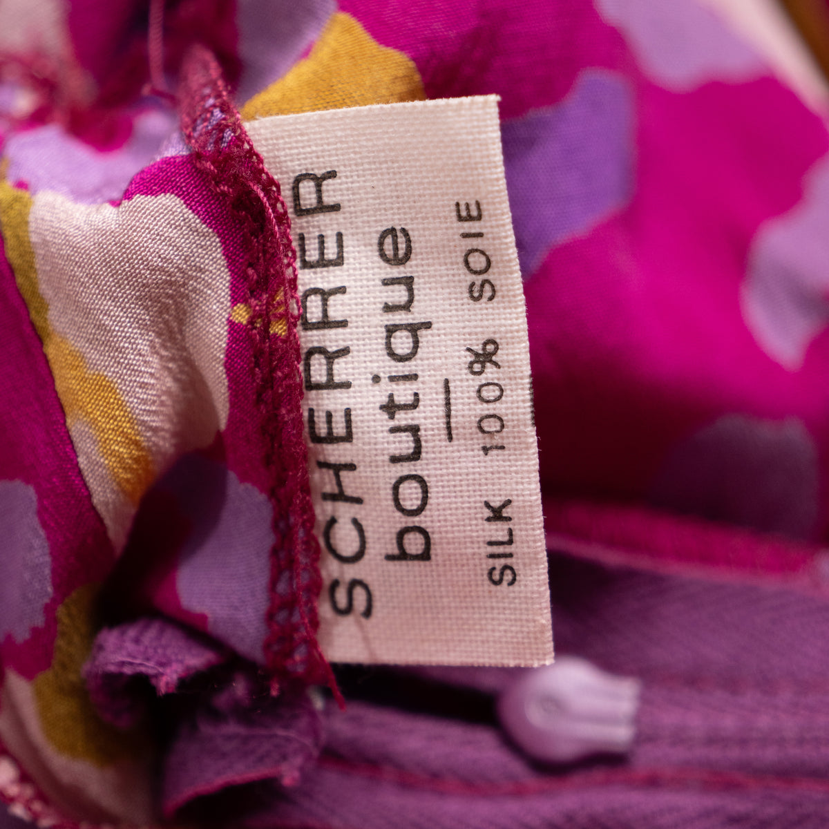 Archival Jean-Louis Scherrer Boutique Silk Crêpe de Chine Dress — NOS Deadstock late 1980s S M