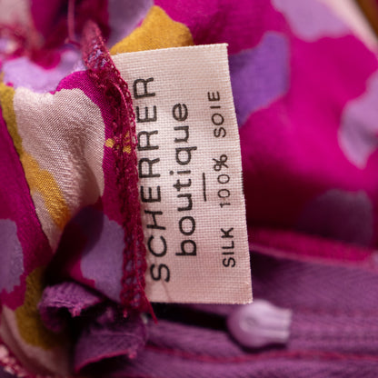 Archival Jean-Louis Scherrer Boutique Silk Crêpe de Chine Dress — NOS Deadstock late 1980s S M