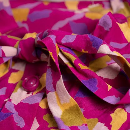 Archival Jean-Louis Scherrer Boutique Silk Crêpe de Chine Dress — NOS Deadstock late 1980s S M