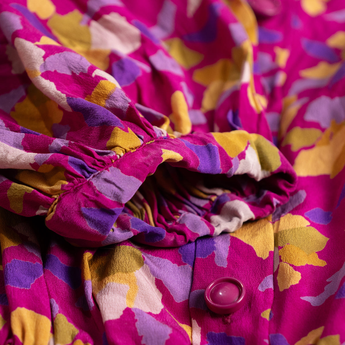 Archival Jean-Louis Scherrer Boutique Silk Crêpe de Chine Dress — NOS Deadstock late 1980s S M