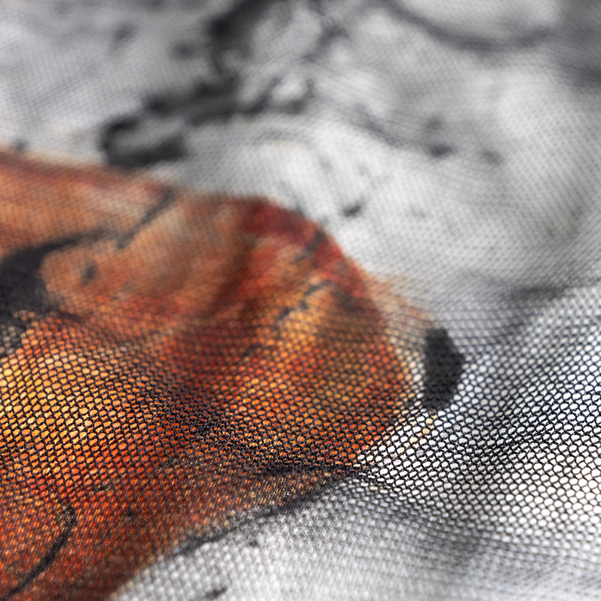 Rare Cop Copine Mesh Dress "Geiko" Y2K Archival Graphic Face Print Tulle 90s Vintage Designer Mini Dress XS S Authentic