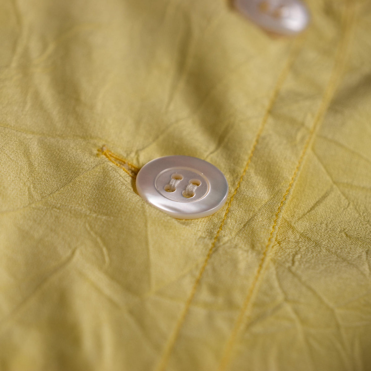 Jil Sander Plus Crinkle Silk Peplum Blouse Citrine Yellow Modern Archive Quiet Luxury Lucie Luke Meier Size M EU 38
